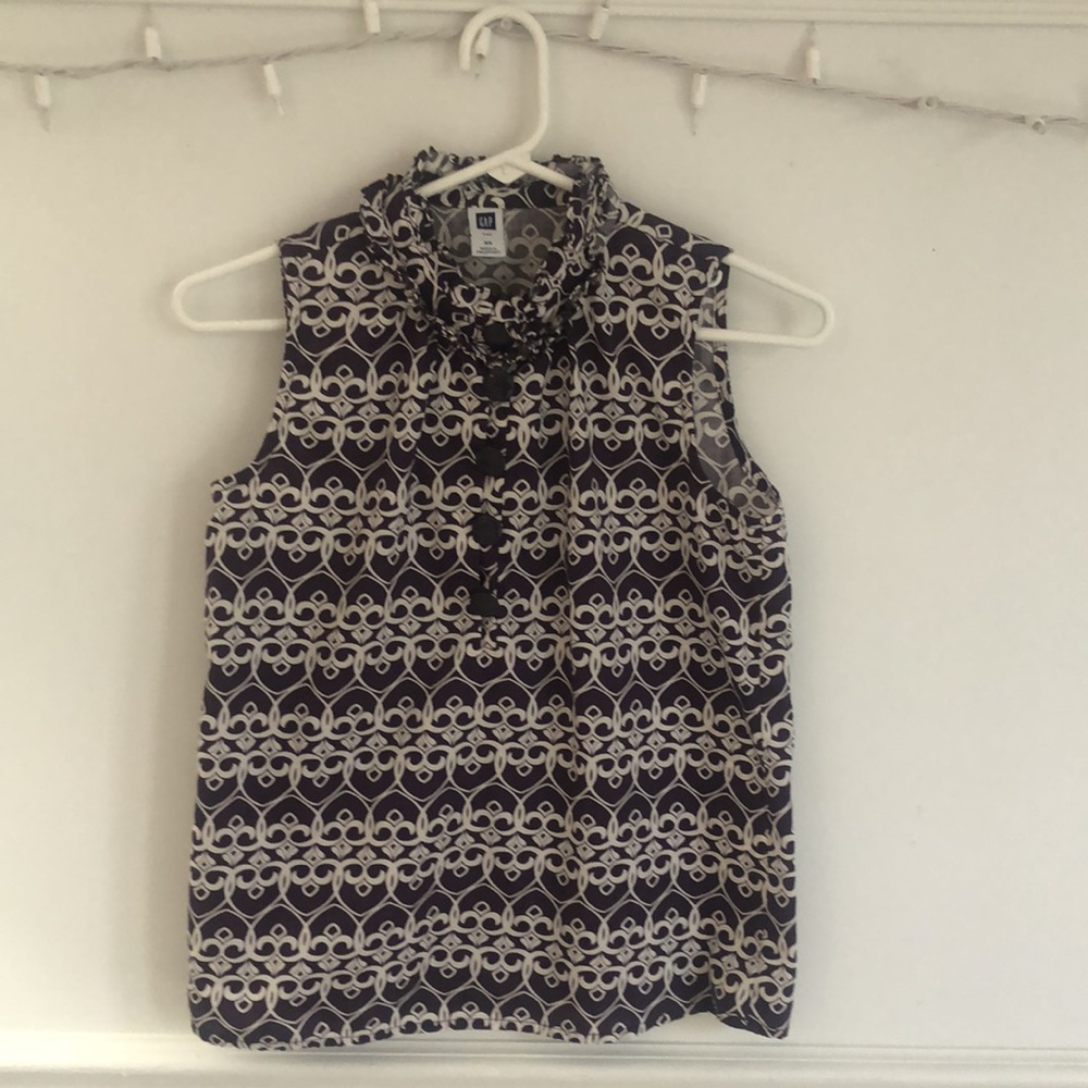GAP Ruffled Sleeveless Top XS - Picture 2 of 8